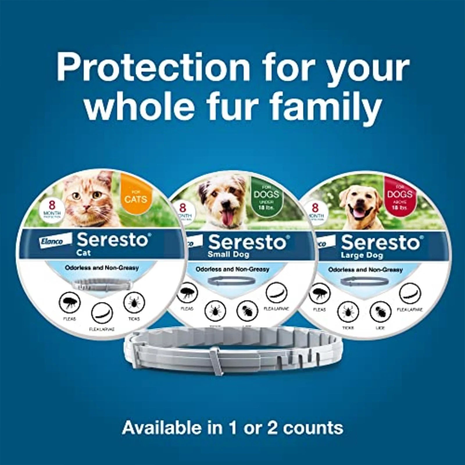 Flea & Tick Collar for Large Dogs